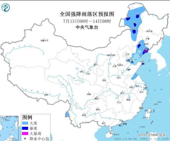 辽宁河北等北方多地暴雨不断 副高来袭南方多地32℃以上